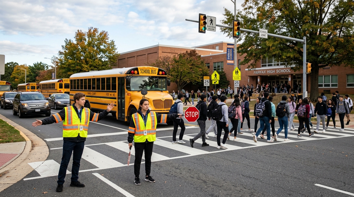 Fairfax 10所高中恢复11个过街警卫岗位，但现场人手还在补齐
